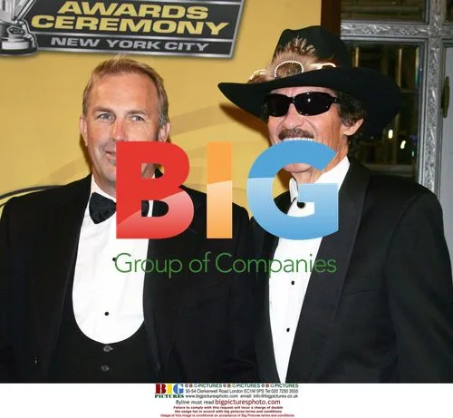 Kevin Costner and Richard Petty at NASCAR Awards