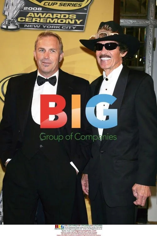 Kevin Costner and Richard Petty at NASCAR Awards
