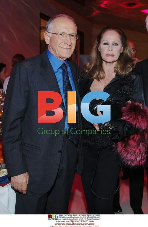 Ursula Andress and Mr Burani at Montecarlo film festival