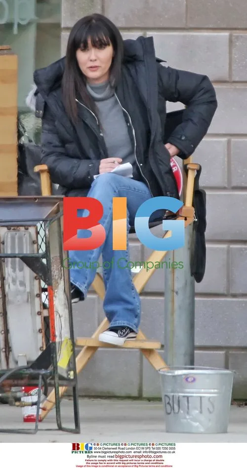 Shannen Doherty on movie set in Vancouver