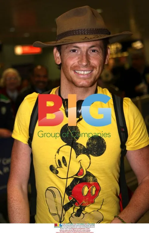 Joe Swash arrives back at Heathrow