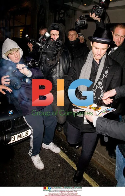 Jim Carrey Leaving Dinner in London