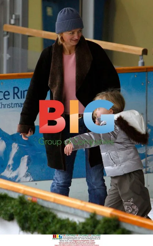 Alice Beer and family at ice rink