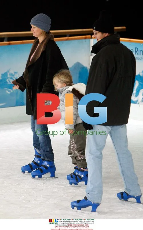 Alice Beer with Family at Ice Rink