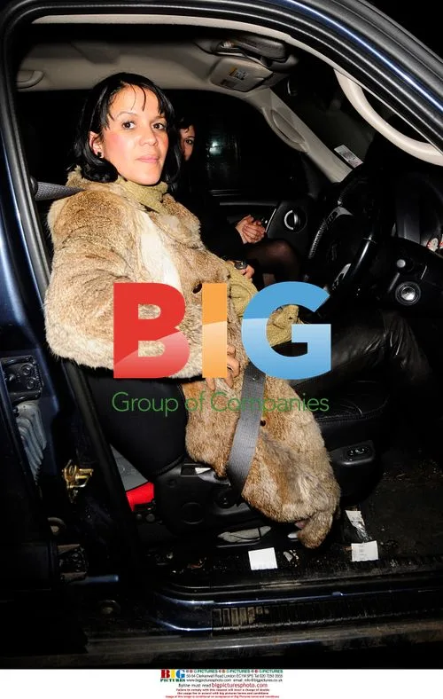 Lisa Moorish leaving Bungalow 8