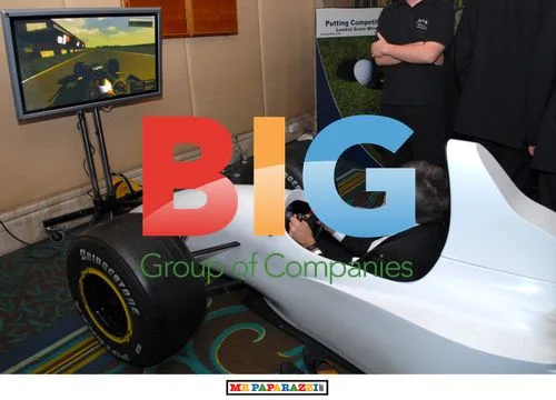 Tiff Needell in race car simulator