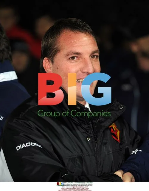 Watford manager Brendan Rodgers during cup match