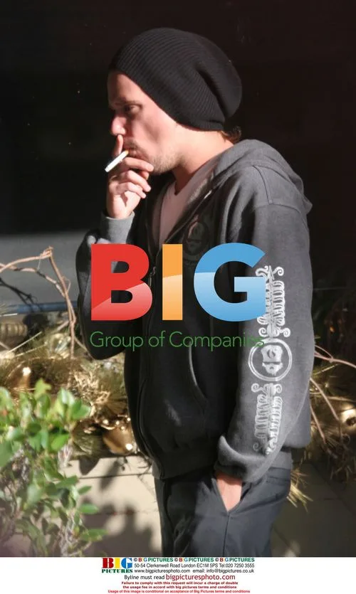 Sean Stewart puffing on cigarette in L.A.