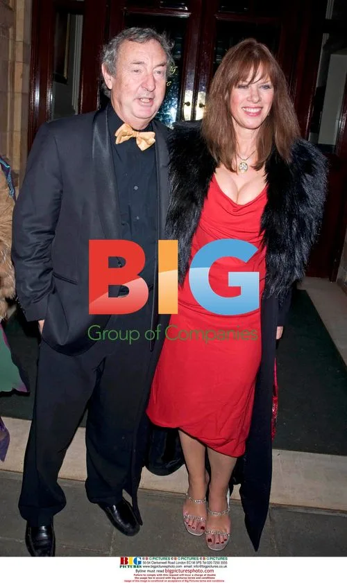 Nick Mason and wife at Biggins' 60th party