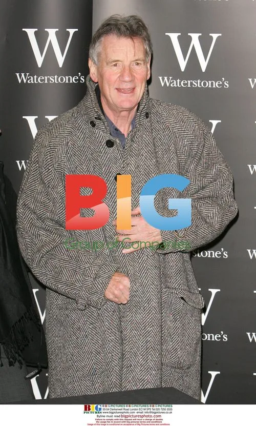 Michael Palin signs "Around The World in 80 days" books