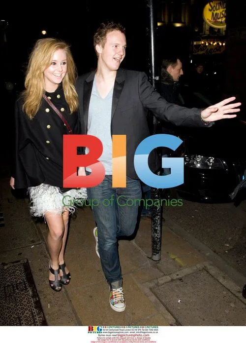Diana Vickers and brother at X-Factor wrap party