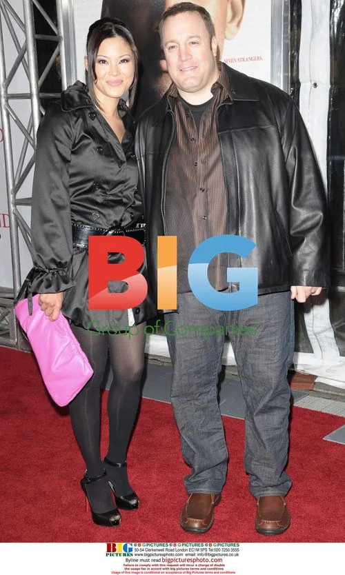 Kevin James and Steffiana De La Cruz at 'Seven Pounds' Premiere