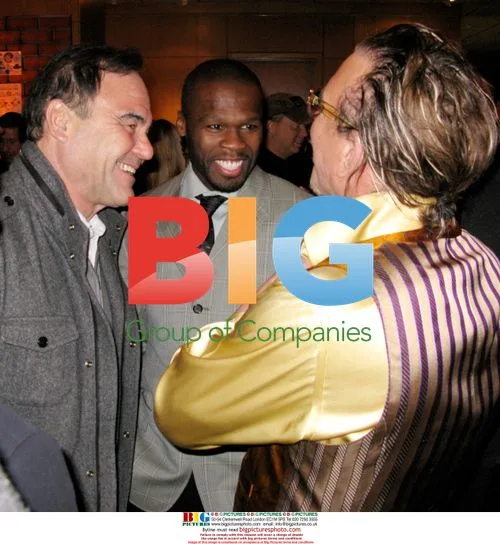 Mickey Rourke and Curtis '50 Cent' Jackson at Wrestler Premiere