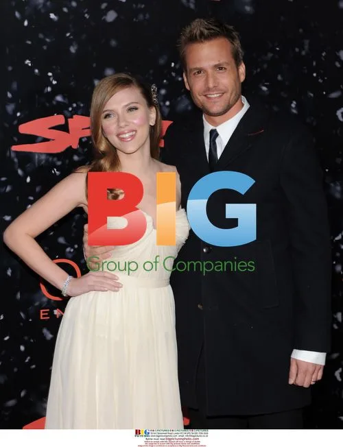 Scarlett Johansson and Gabriel Macht at The Spirit Premiere