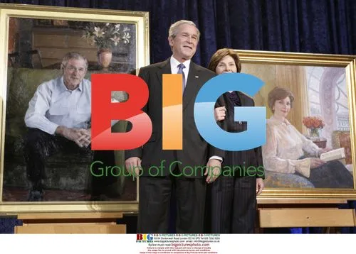 George W. Bush and Laura Bush unveil portraits