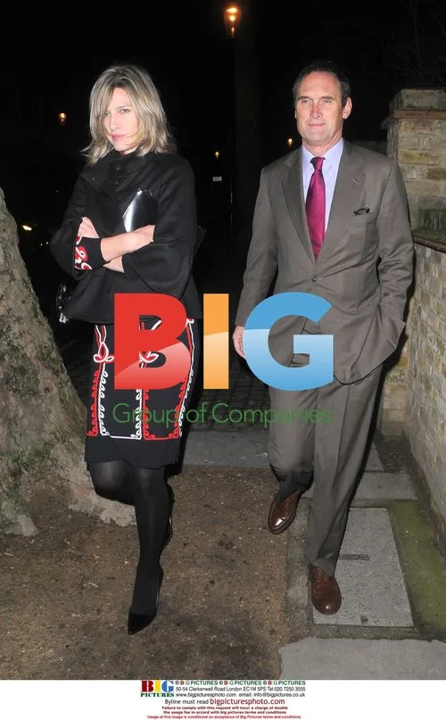 A.A Gill & Nicola Formby at Matthew Freud Christmas Party