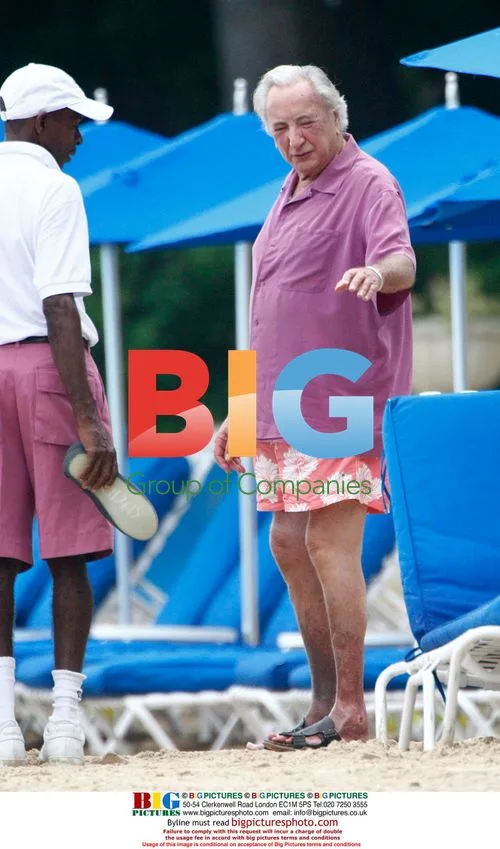 Michael Winner and Geraldine on Caribbean holiday