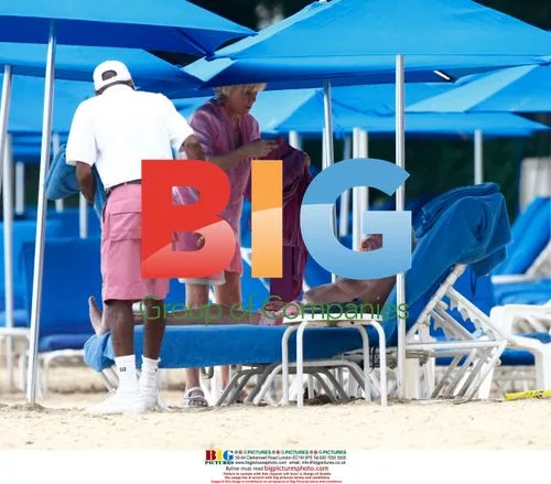 Michael Winner and partner on Caribbean vacation