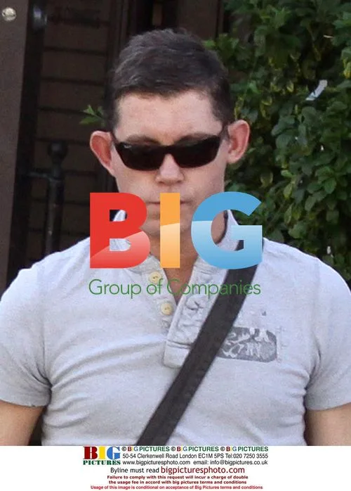 Lee Evans and family at Universal Studios