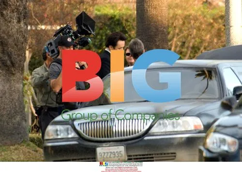 John Cusack on set of 2012 in Beverly Hills