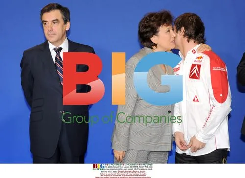 French PM Meets Rally Champion Loeb
