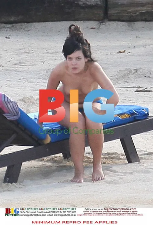 Lily Allen on Caribbean Beach