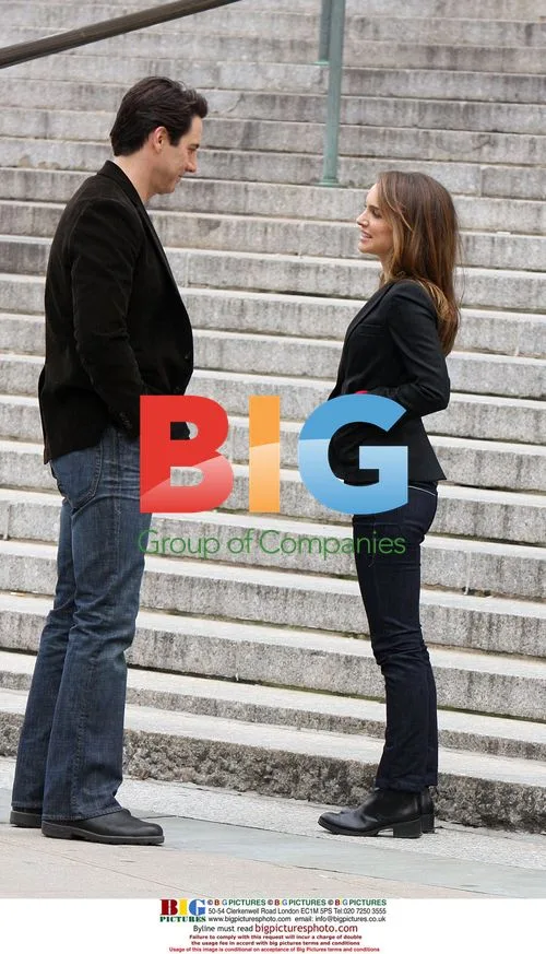 Scott Cohen and Natalie Portman on "17 Photos" set