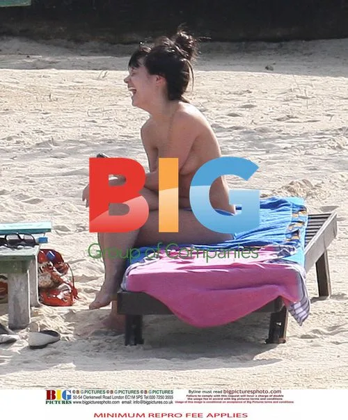 Lily Allen on Caribbean Beach