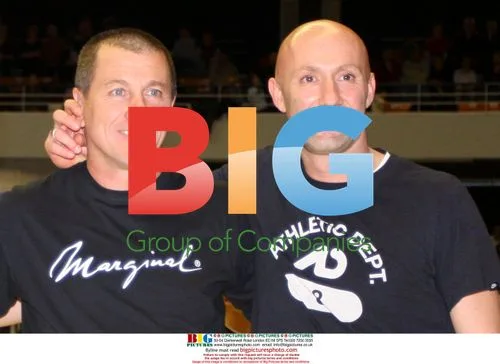 Footballers Pascal Olmeta and Fabien Barthez at Charity Tournament