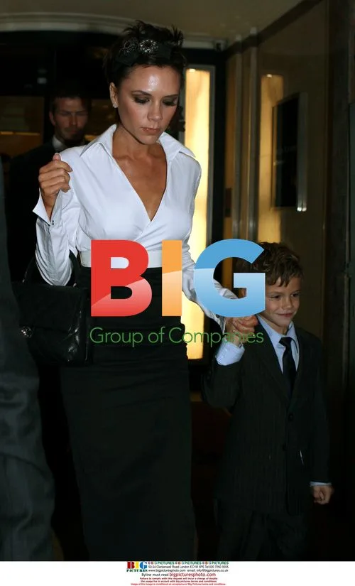 The Beckham family leave Claridges