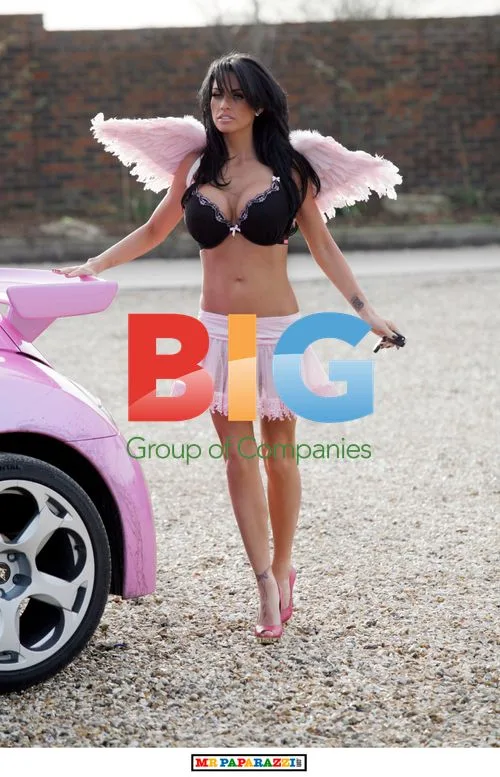 Katie Price Dresses Up as Sexy Angel