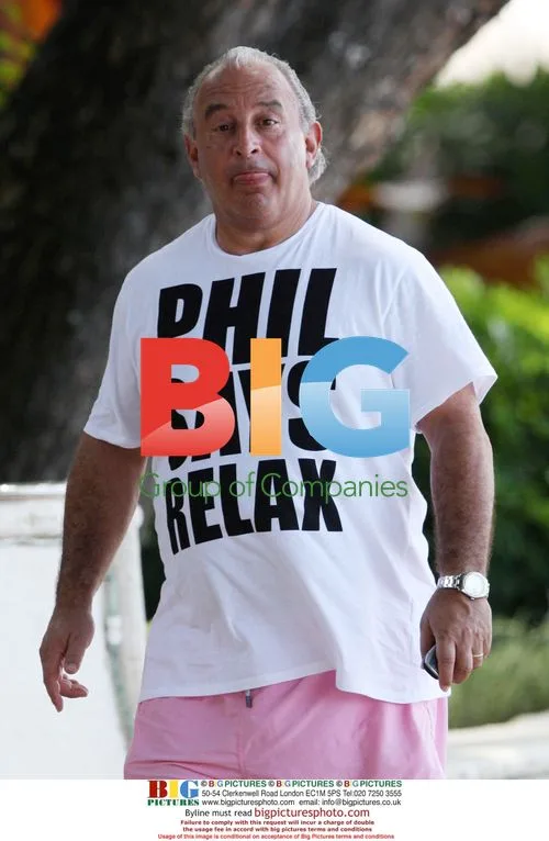 Philip Green on Caribbean holiday