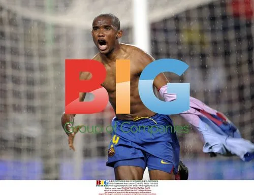 Samuel Etoo goal celebration