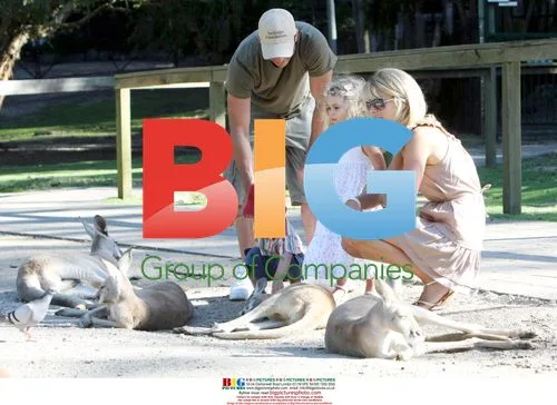 Dani Behr and Family at Currumbin Wildlife Sanctuary