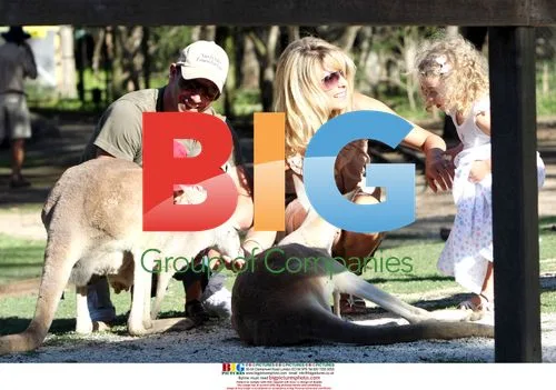 Dani Behr and Family at Currumbin Wildlife Sanctuary