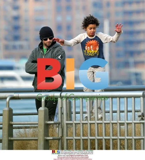 Hugh Jackman and Son at Playground