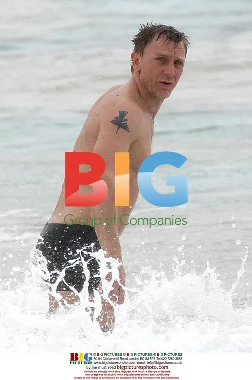 Daniel Craig and Satsuki Mitchell in St Barts