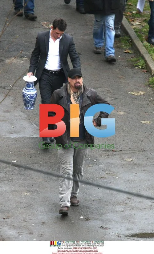 Travolta and Rhys Meyers filming "From Paris With Love"