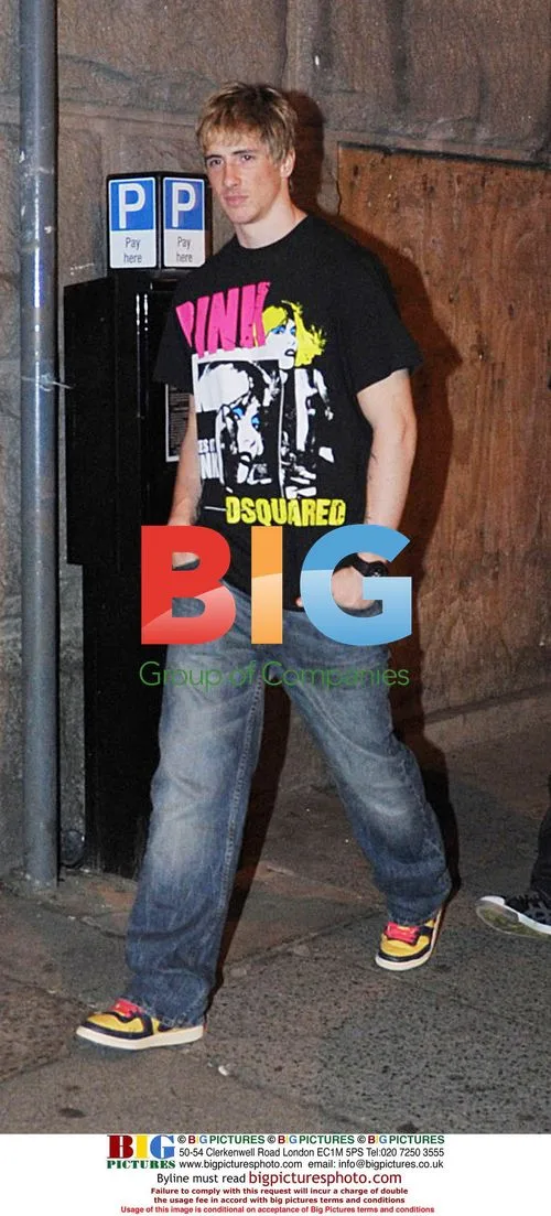 Fernando Torres seen leaving Liverpool restaurant party