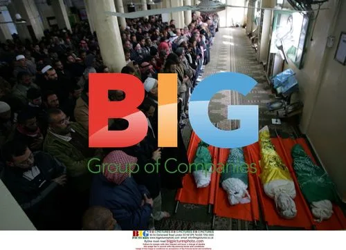 Palestinians pray over brothers' bodies