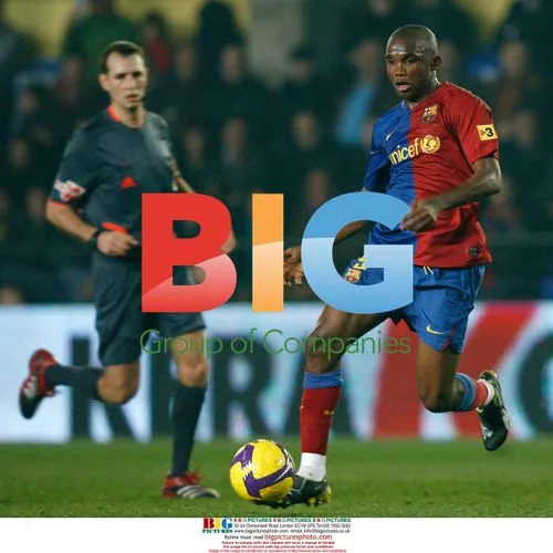 Samuel Etoo during Villareal vs. Barcelona