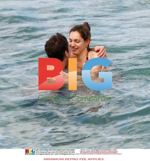Kelly Brook and Danny Cipriani at Caribbean Beach