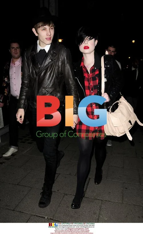 Kelly Osbourne and Luke Worrell arrive in London