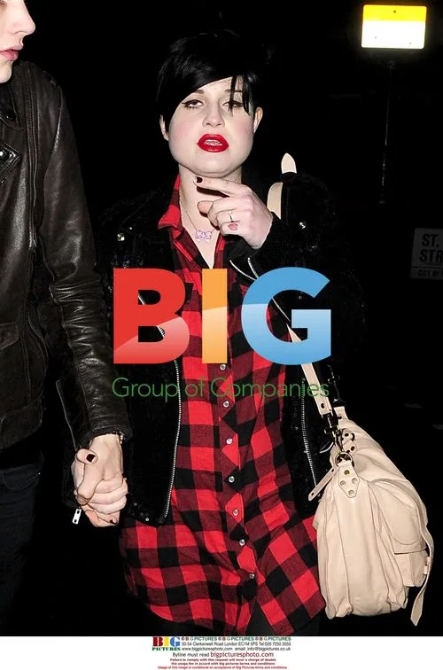 Kelly Osbourne and Luke Worrell arrive at London restaurant