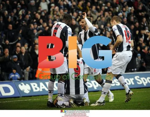 Roman Bednar celebrates WBA's goal