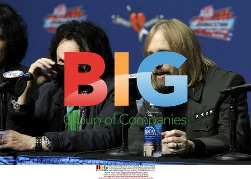 Tom Petty and Mike Campbell at Super Bowl XLII