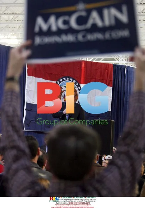 McCain Talks to Supporters at Missouri Rally