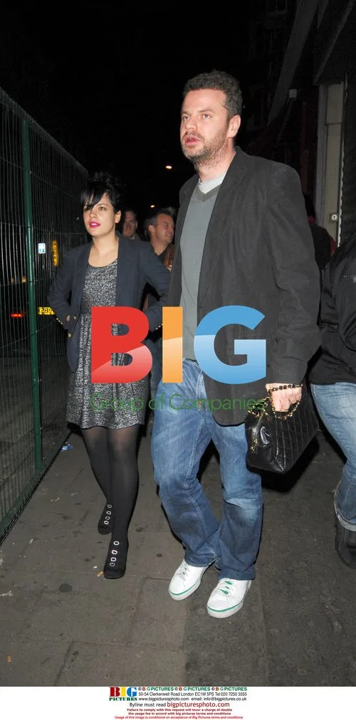 Lily Allen and Ed Simons out in London