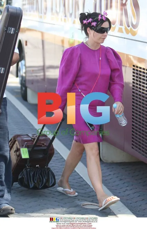 Bjork arrives at Big Day Out music festival