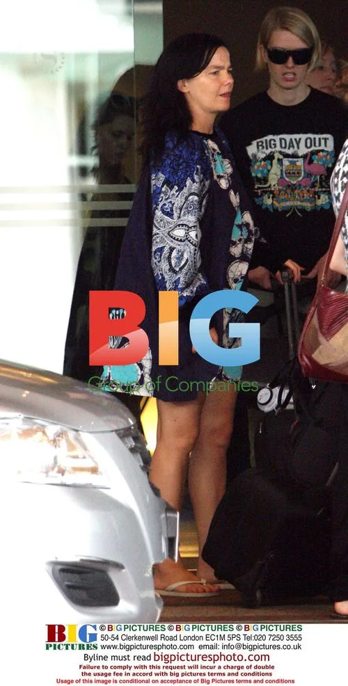 Bjork leaves hotel in Perth